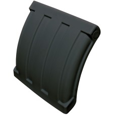 Dynaplas Quarter Plastic Mudguard - 630mm Wide - Black